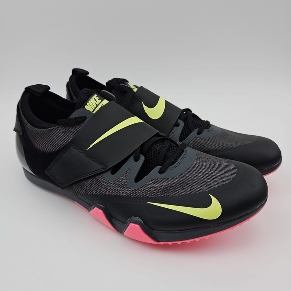 Nike Pole Vault Elite Track & Field Black Shoes AA1204-004‎ Men's Size 13 New - Picture 1 of 7